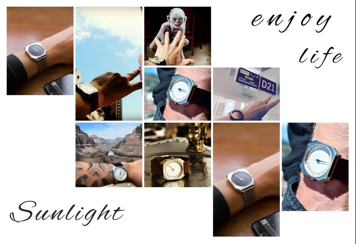 SKU watch Light Luxury Fashionable Unique Retro Niche-Designed Men's Quartz Watch Mens timepiece watches for man male