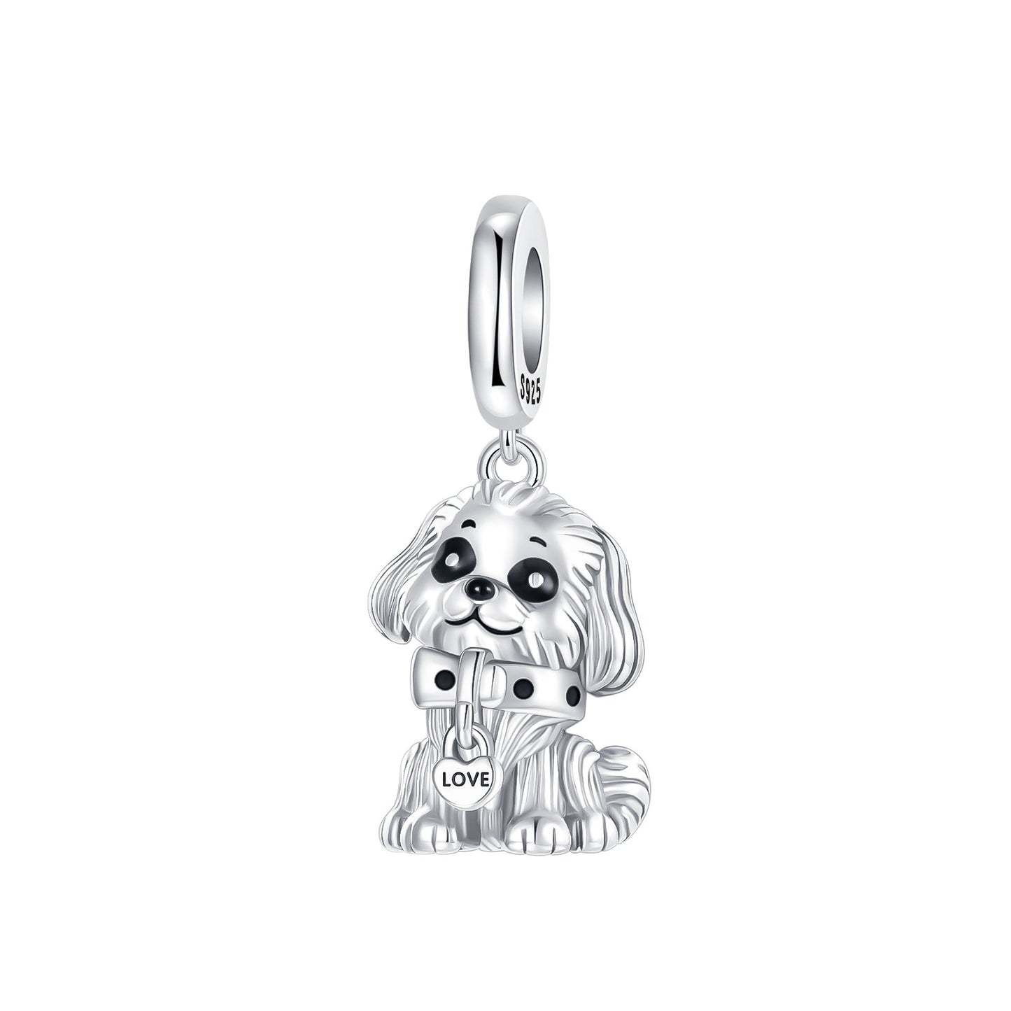 925 Sterling Silver Dog Charms French Bulldog Poodle German Shepherd Beagle Dachshund Pendants Fit Bracelets DIYJewelry Gift