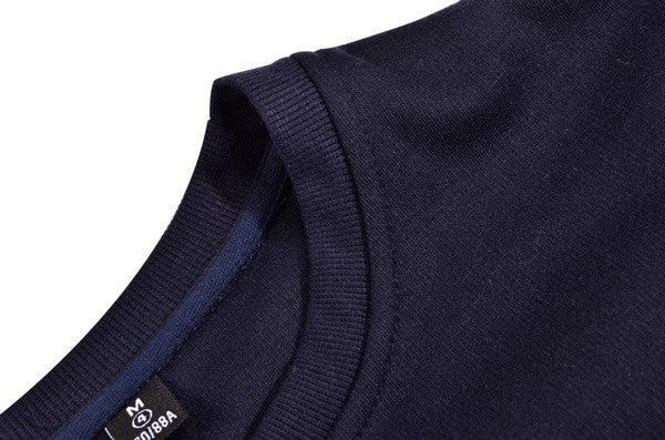 Christmas elk round neck pullover fall and winter men's casual long-sleeved cute Merry Christmas red sweater