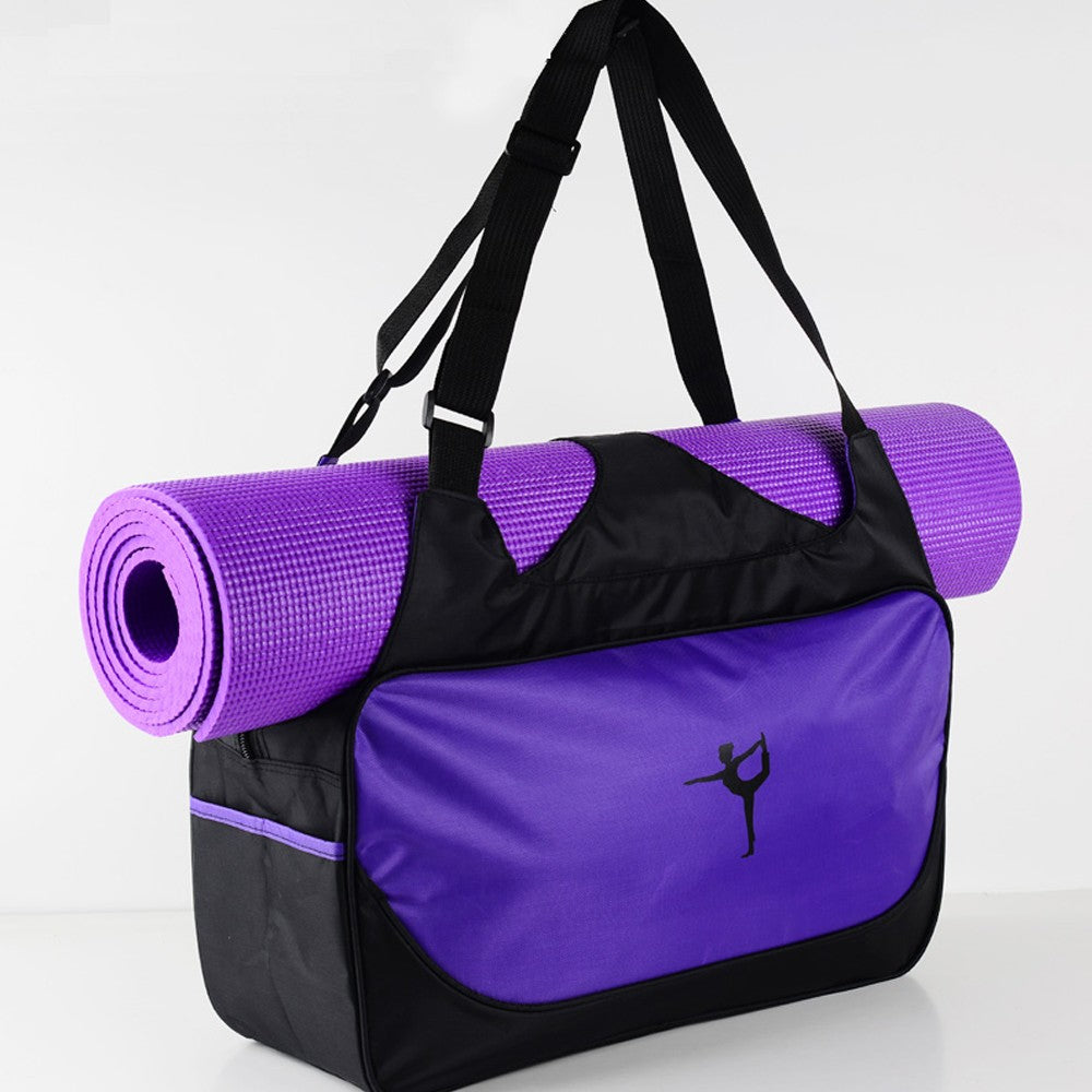 Yoga mat tote bag, large capacity fitness bag, travel bag, outdoor sports bag, storage bag, side water cup bag