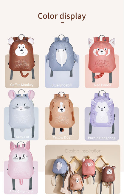 Novas mochilas infantis anti-perda com desenhos de animais fofos, mochilas escolares para meninos e meninas da pré-escola, mini bolsas escolares