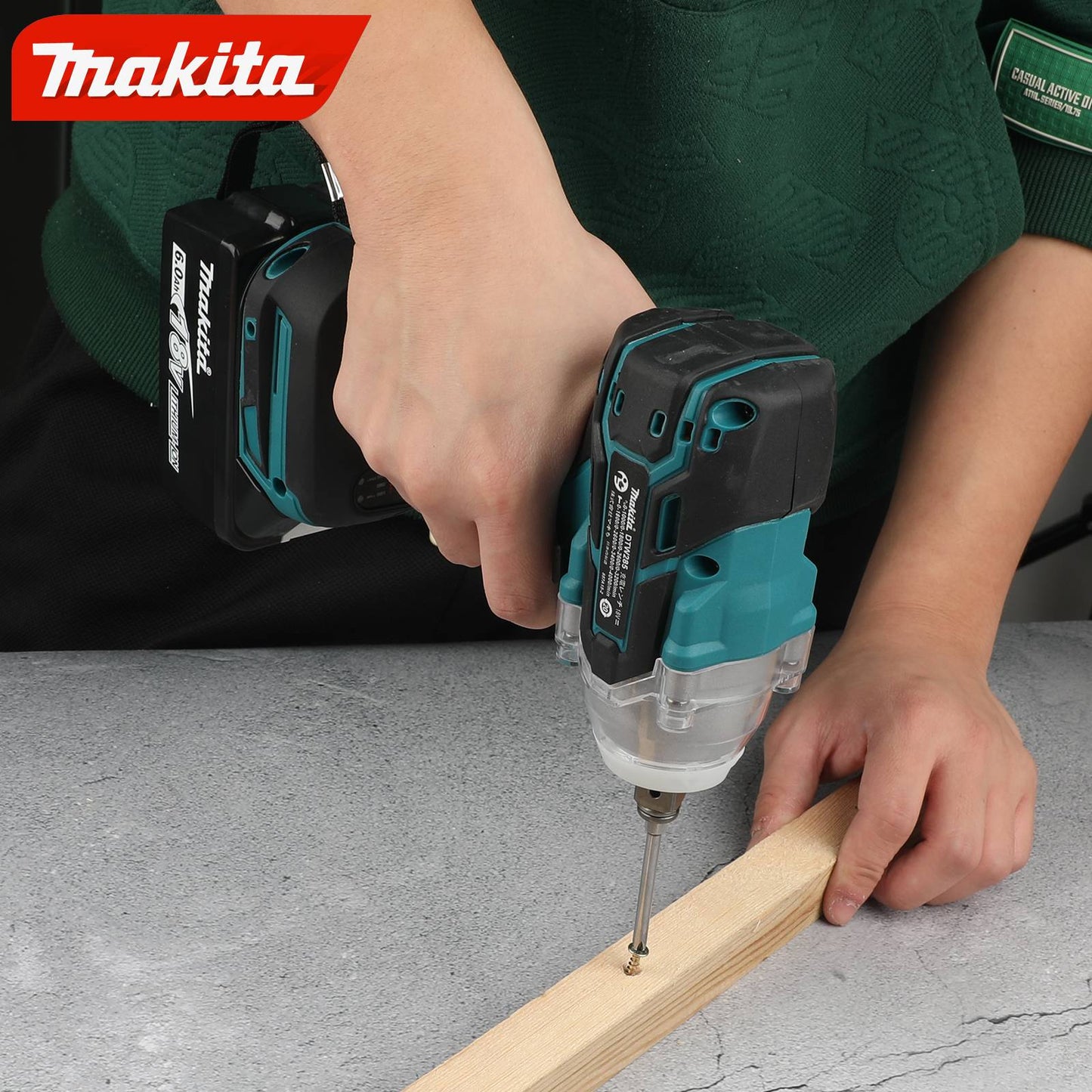 Makita DTW285 Chave de Impacto Elétrica 520N.M Chave sem Escova Ferramenta sem Fio Ferramentas Elétricas Recarregáveis para Bateria Makita 18V