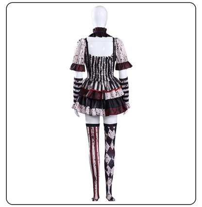 Terrifier Art Clown Joker Cosplay Costume Dark Clown Full Set for Men Women Role Play Horror Dress Suit Halloween Carnival Party