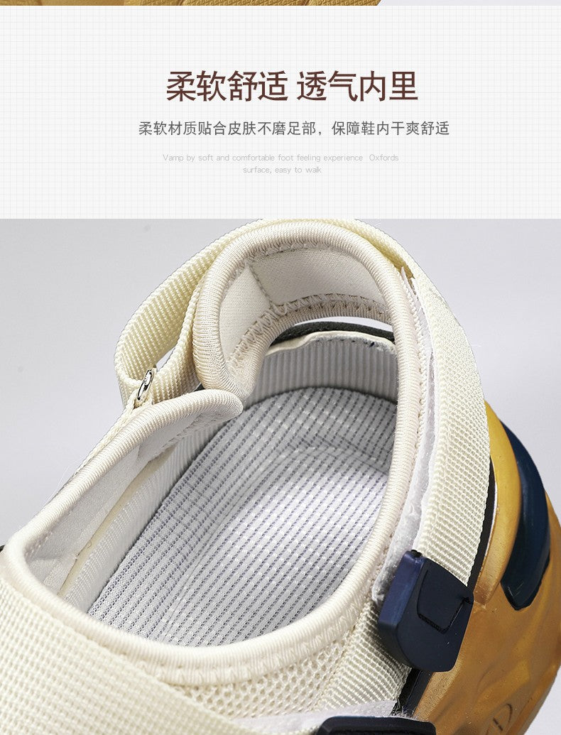 Summer Men Sandals Genuine Leather Mens Casual Shoes Outdoor Men Leather Sandals for Men Beach Shoes Roman mens Shoes