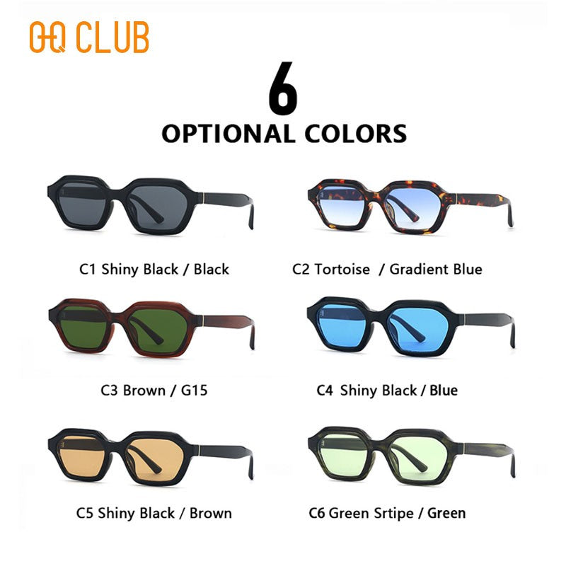 O-Q CLUB Óculos de Sol Retrô Estilo Punk Feminino Masculino Óculos de Sol Clássico Vintage UV400 Óculos Luxuosos Luneta Feminina Masculina