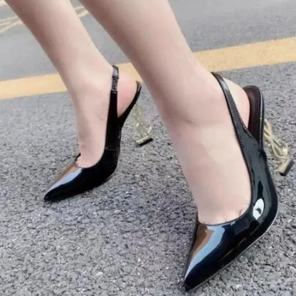 Women's summer new luxury brand designer sexy pointed high heels 2025 elegant slip-on party dress women's sandals Zapatos