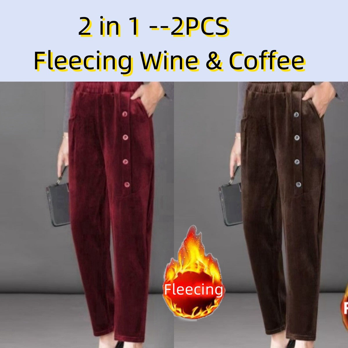 Casual Winter Thin & Thick Fleece Harem Pants Office Lady Solid Elegant Trousers Slim Women's Pants Retro Vintage Casual Pants