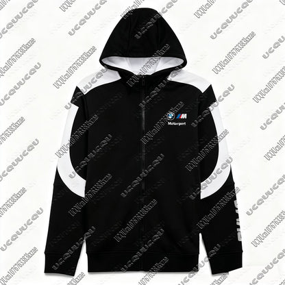 BMW M Motorsport MT7 New Zipper Hoodies Autumn Winter BMW Motorcycle Zip Up Sweat Jacket BMW Casual Coat Men Women Zipper Coats