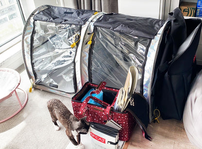 EFCAT Tenda de Exposição Dobrável para Gatos, Gaiola Grande, Casa, Gatinho, Sala de Parto, Gaiola Portátil Profissional para Exposição de Gatos