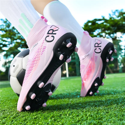 2025 New Football Shoes Society Soccer Cleats Long Nails Soccer Boot Non-slip Training Sneaker Artificial Quality Grass Footwear