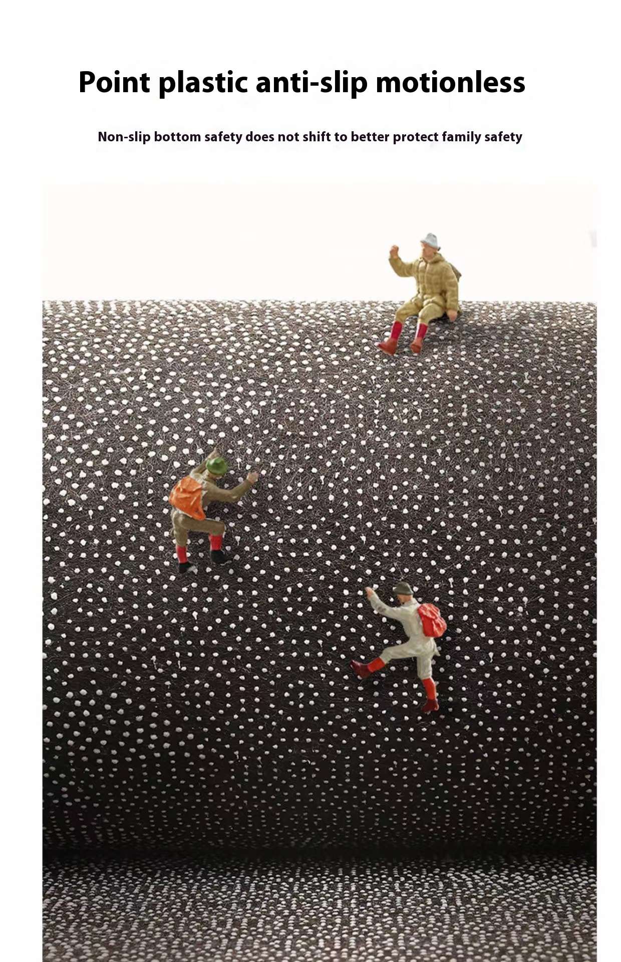 VIKAMA Red Christmas Living Room Decorative Carpet Anti-slip Fuzzy Bedside Rug for Bedroom Bathroom Floor Mat Home Decoration