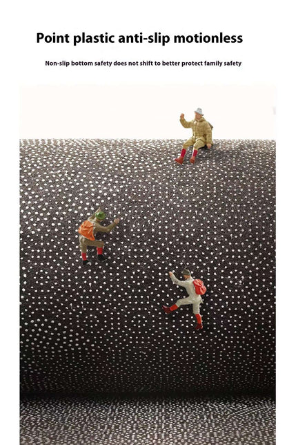 VIKAMA Red Christmas Living Room Decorative Carpet Anti-slip Fuzzy Bedside Rug for Bedroom Bathroom Floor Mat Home Decoration