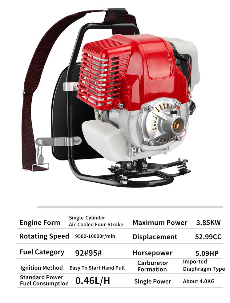 GX35/139F Engine Lawn Mower Four Stroke Backpack Gagoline Weeder Grass Cutter Eradicator garden Tools Hand Gardening Accesorries