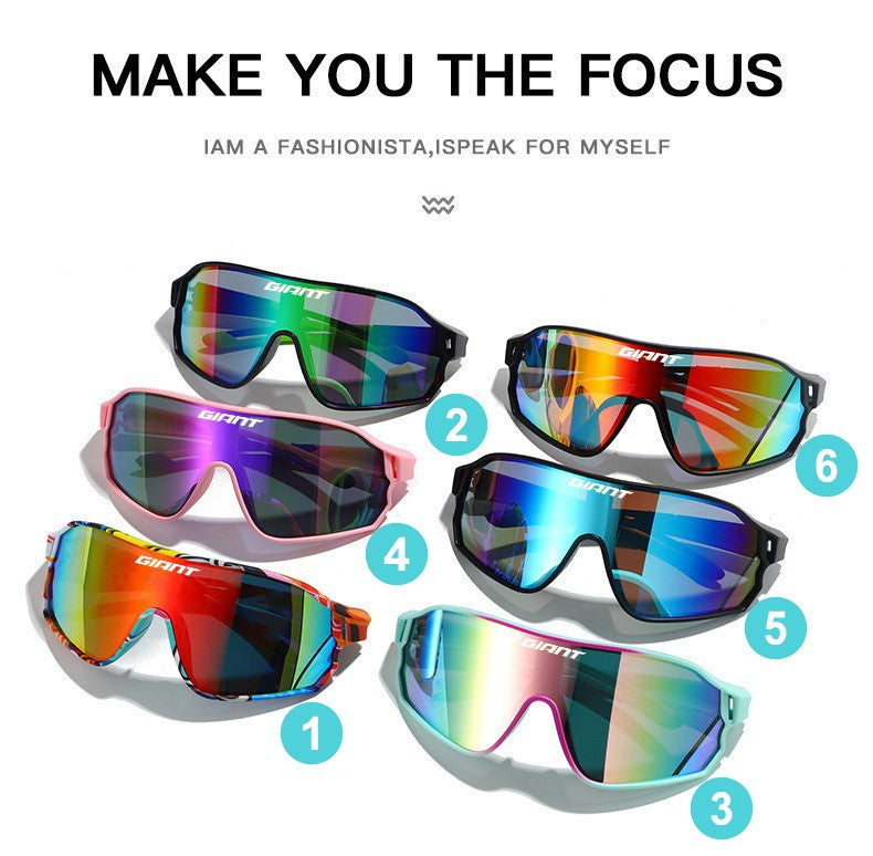 Óculos de Ciclismo Top Seller GIANT UV400 Anti-embaciamento Lentes REVO Nitidez HD Certificação CE/ANSI Design Cateye Bicicleta de Montanha/Estrada para homem e mulher