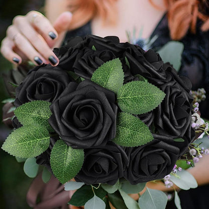5/10/15/20/25Pcs Artificial Rose Flowers Wedding Decorations Centerpieces Arrangements Party Baby Shower Garden Home Decor Gifts