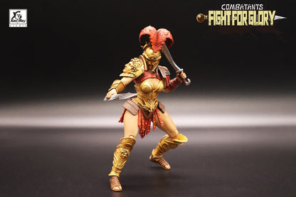 [Pré-Venda] XesRay Fight For Glory 1/12 Action Figure Combatants Wave 6 Cassia Berenice Medocus o Trácio Modelo de Anime Para Presente