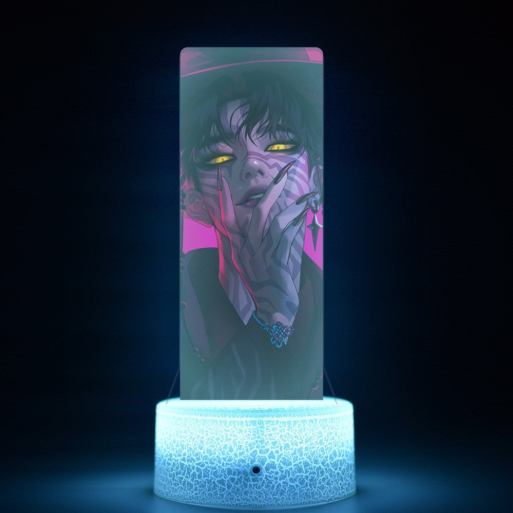 KPop K-POP Demon Hunters Kawaii Zoe Rumi Mira Saja Boys Superstar Monochrome Light Remote Control 16 Color Light Night Light