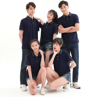 Breathable T-shirt, shirt, polo shirt, customized summer fashion, breathable short sleeved shirt, printed logo, embroidered work