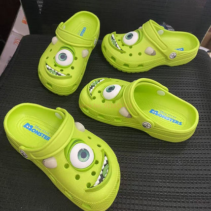 Disney Mcqueens Pixar Desenho Animado Chinelos Impermeáveis Sólidos Sandálias de Buraco Sandálias de Praia ao Ar Livre Sandálias Casuais Respiráveis Sapatos de EVA Adulto Presente