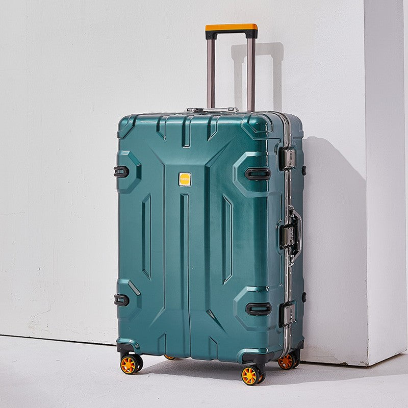 Large Capacity Aluminum Frame Luggage Suitcase with Wheels Travel Bag Durable And Wear-Resistant 20-28 Inch Rolling Suitcase
