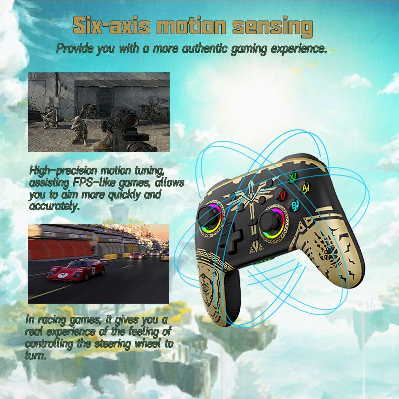 Wireless Gamepad For Pro Switch Elite BT Controller for Nintendo Switch OLED/Lite Joyestick For PC/Steam Deck With 6 Axis