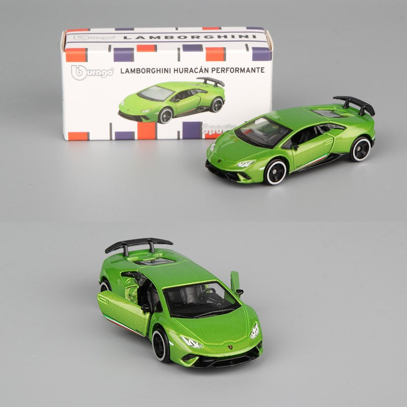 Bburago 1:64 Modelo de Carro em Liga Miniatura Veículos Diecast Brinquedo 911 Bolide Revuelto Bronco SP3 812 SF90 Taycan Huracan GT500 Urus