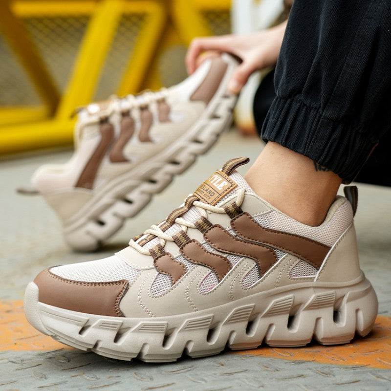 Light work shoes for men with iron professional man safety shoes non-slip work boots men steel nose safety sneakers man 46