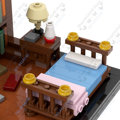 MOOXI Interstellar Scenes Black Hole Space Building Blocks Set Ranger Spacecraft DIY Bricks Adult Model Kids Toys Birthday Gifts