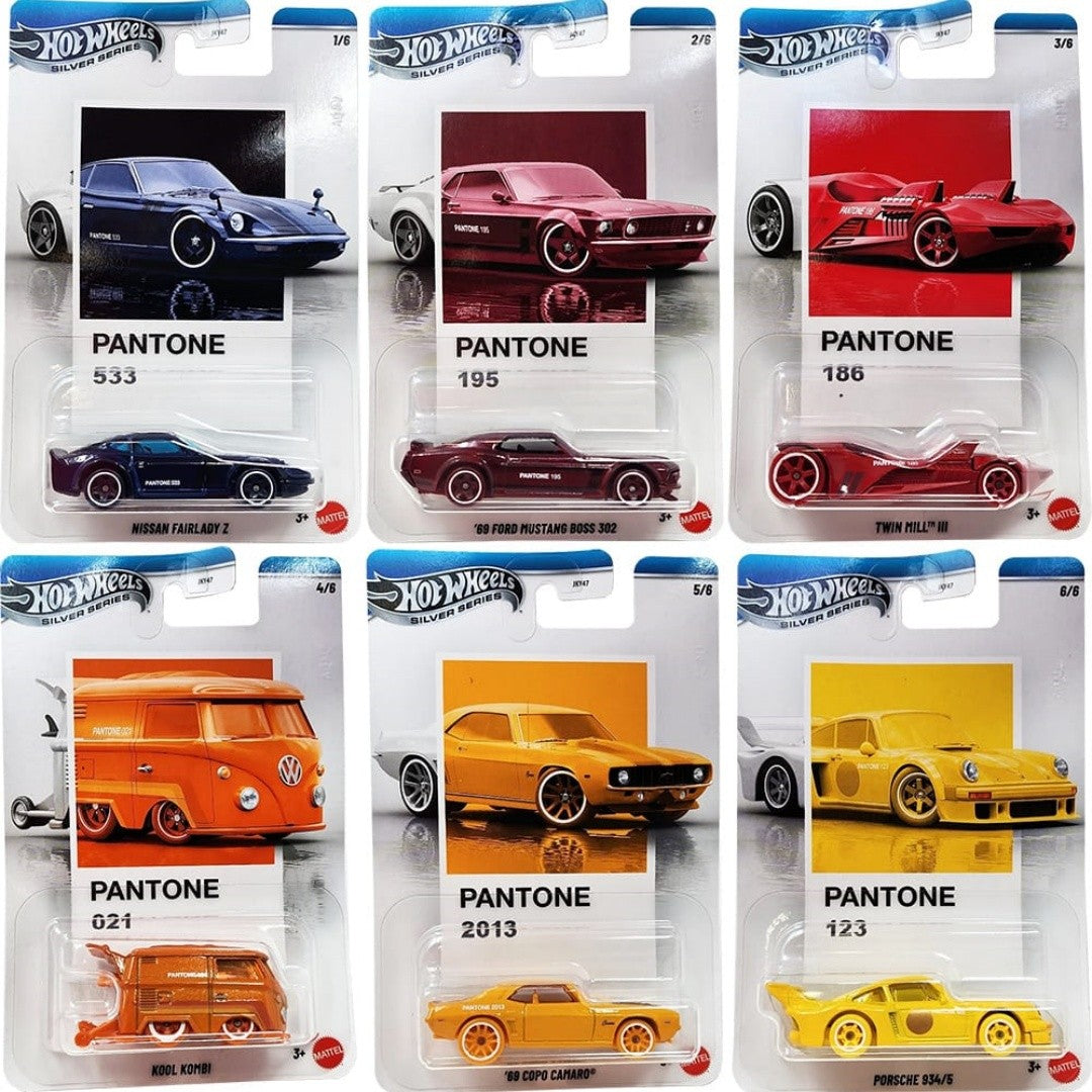 Hot Wheels 2026 Silver Series Pantone Porsche 934/5 Kool Kombi Twin Mill Ford Mustang COPO 1:64 Diecast Alloy Car Collectible