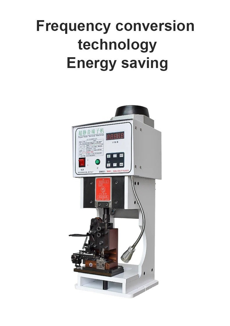 Zten 1.5T 2T Automatic Flat Cable Electric Crimper Tool Low Noise Wire Terminals Crimping Machine Multiple Connectors Support