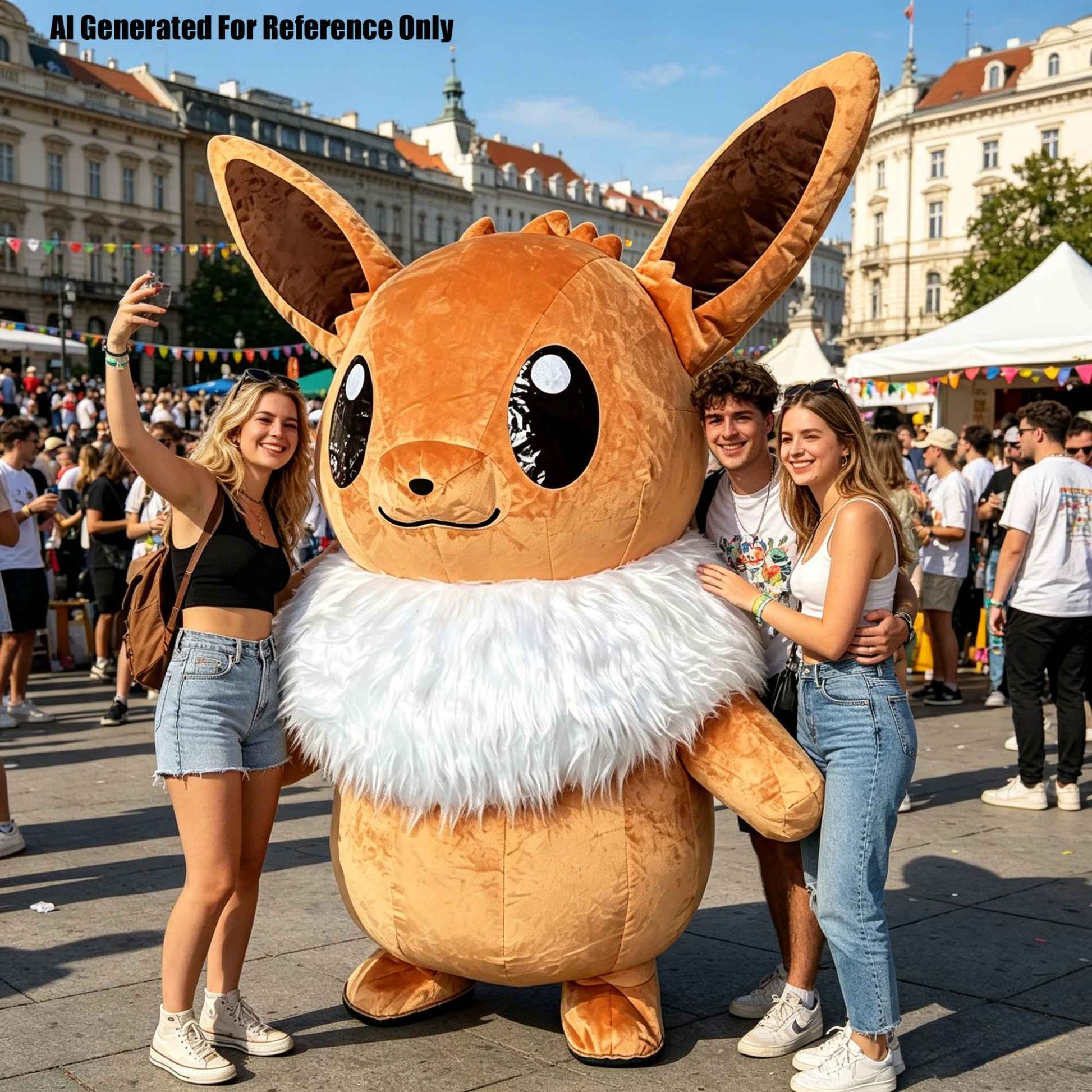 2M Rabbit Inflatable Costume Mascot Adult Character Cosplay Birthday Halloween Party Event Set with Battery