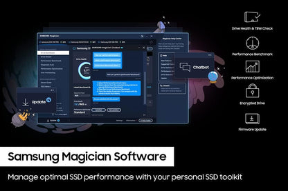 SSD SAMSUNG 990 PRO 4 TB PCIe 4.0 M.2 2280 Interno de Estado Sólido para Computação de Ponta Jogos Workstation de Uso Intenso