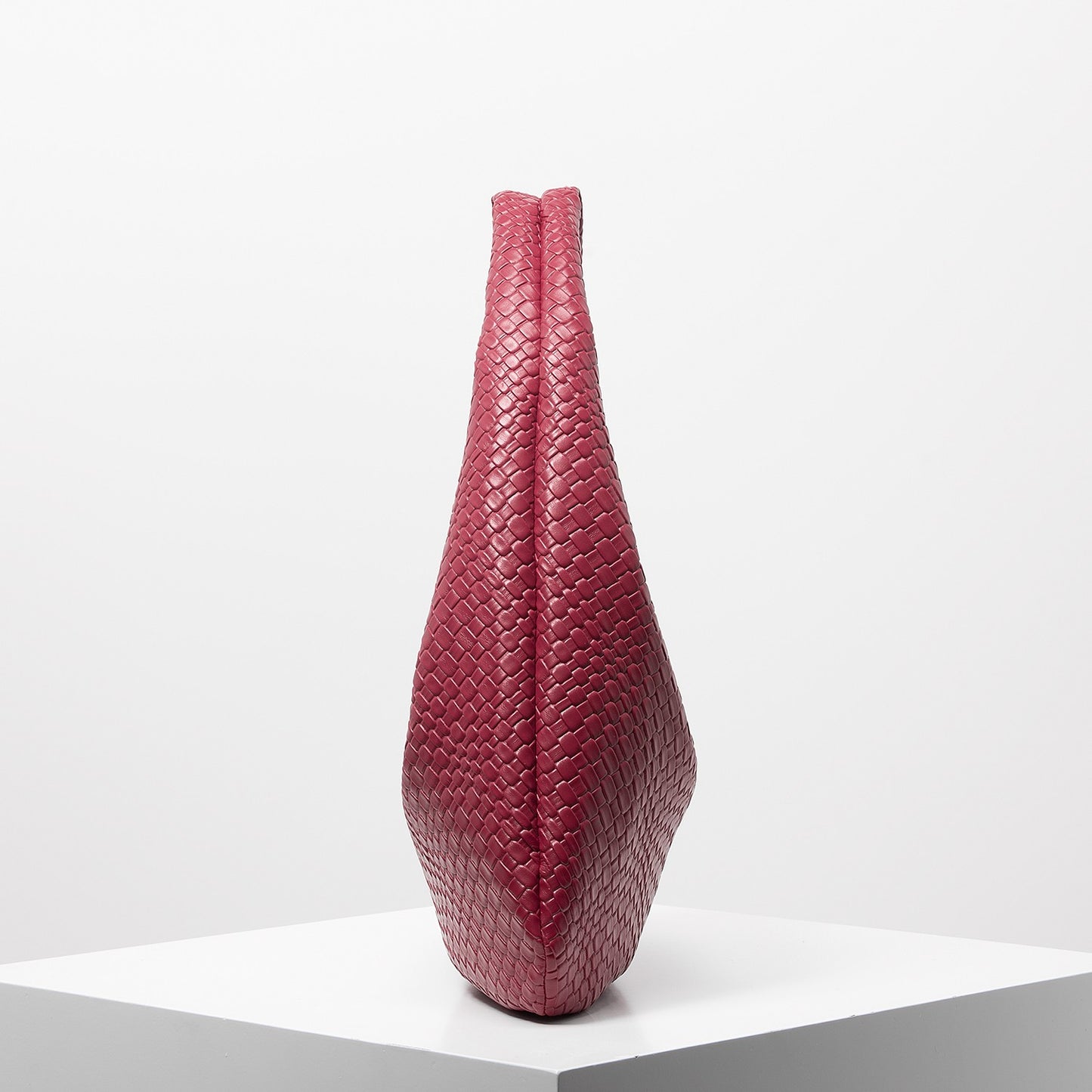 Vintage Faux Woven Leather Shoulder Bag, Women's Handbag, Large Capacity Tote Bag, Crescent Bag, Zipper Underarm Bag, Daily Commuter Bag (Random Pattern)