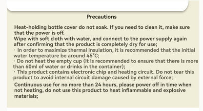 New Portable Heating Constant Temperature Bottle Insulation Sleeve Baby Bottle Insulation Warmer Winter Children's Product