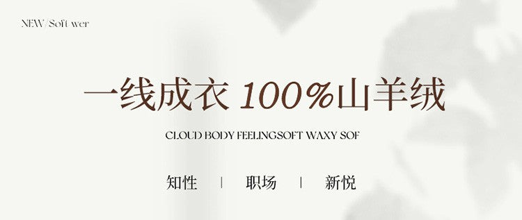 Autumn and Winter New Women's Sweater 100% Pure Cashmere High Collar Hoodie Knitted Basic Style Hot Selling Women's Top