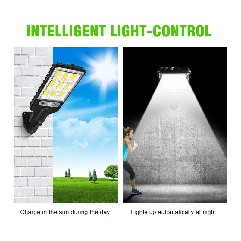 1-5 Pack Solar Street Lights Outdoor Waterproof Motion Sensor Wall LED with 3 Lighting Mode Solar Powered Lights for Garden