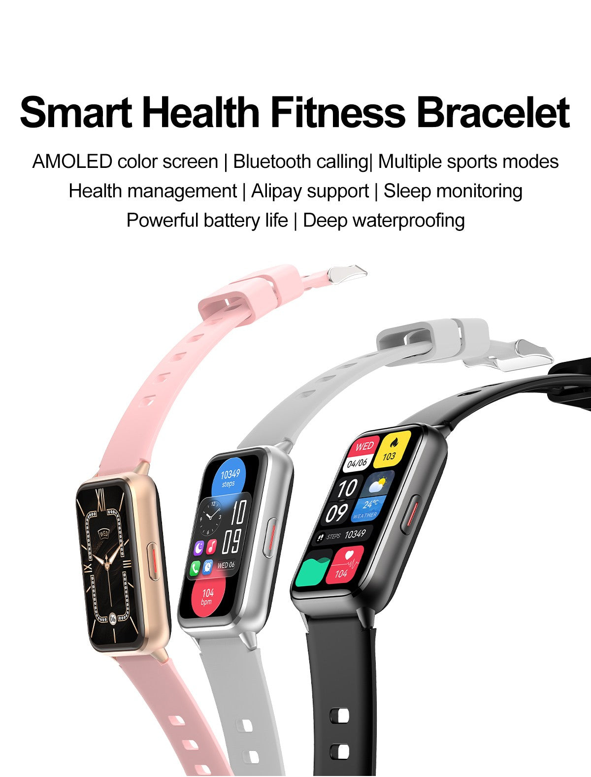 2025 New Grade Nursing Smart Watch AMOLED Blood Oxygen ECG + PPG Blood Pressure Body Temperature Bluetooth Health Smartwatch