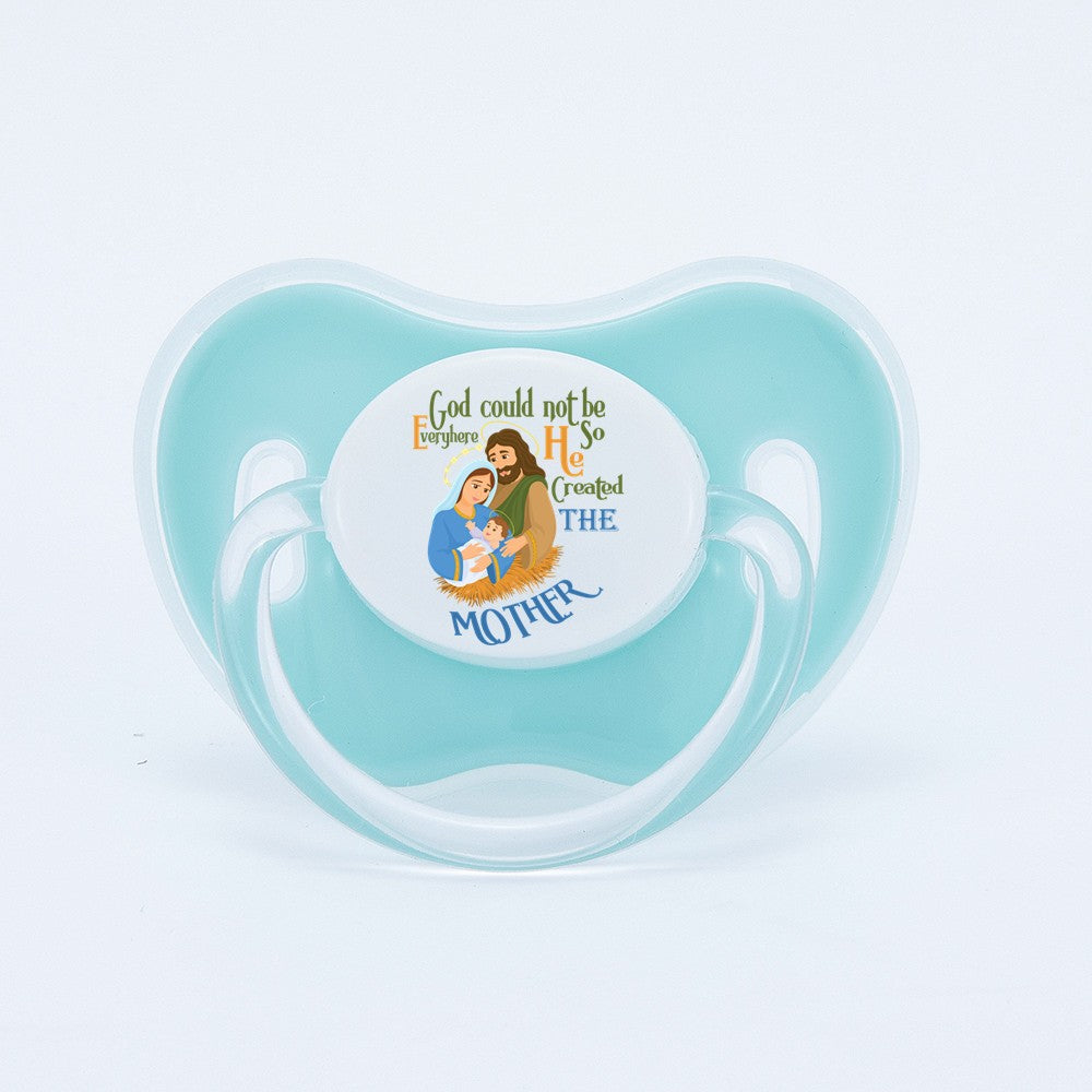 MIYOCAR colorful lovely Jesus mother pacifier dummy BPA free unique gift for new born baby shower