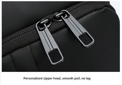 Large Capacity Multifunction Shoulder Crossbody Bag Messenger Chest Sling Travel Pack for Male Men Usb Waterproof Sports Running