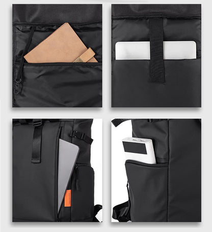 Mochila Masculina para Viagem, Notebook de 15,6 polegadas, Impermeável, para Acampamento, Caminhada, Escola, Faculdade e Negócios