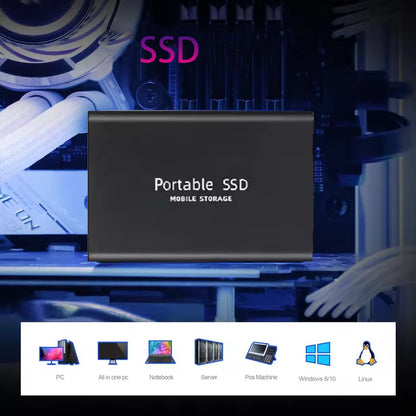 SSD Portátil de Alta Velocidade 16TB Unidade de Estado Sólido Externa 1TB 2TB Disco Rígido Potente 4TB SSD Ultrafino para PC/Laptop/Mac/Telefone