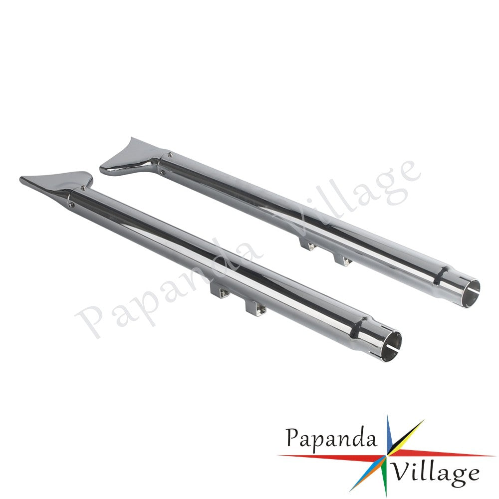 Old School Chrome 33/36/39/42 inch Fishtail Exhaust Mufflers For Harley Softail FLS FLSS FXSTDI  FXCW  FLSTFBS 2007 - 2017
