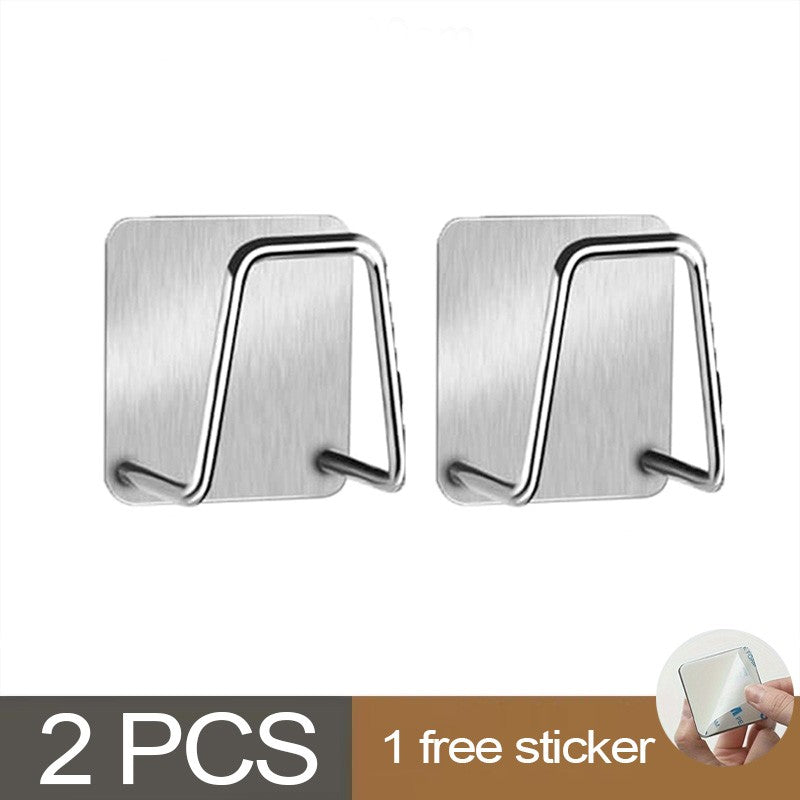 Kitchen Sponges Holder Stainless Steel Sink Shelf Adhesive Holders Drain Drying Rack Wall Hooks Accessories Storage Organizer