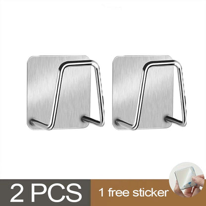 Kitchen Sponges Holder Stainless Steel Sink Shelf Adhesive Holders Drain Drying Rack Wall Hooks Accessories Storage Organizer