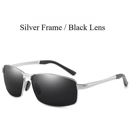 AORON Alloy Men Polarized Sunglasses Women Male Luxury UV400 Goggles Brand Design Metal Frame Glasses Driving