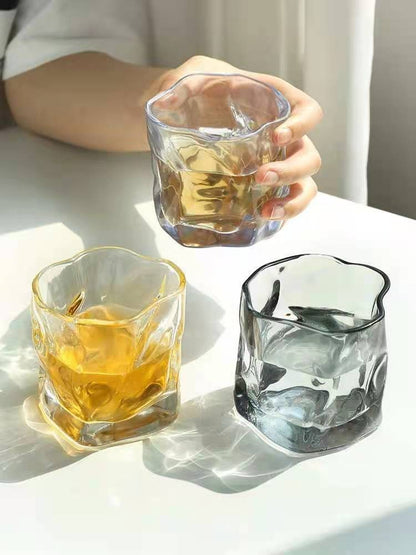 Copo de uísque cinza-fumaça 190ml, copo Old Fashioned de base pesada, conjunto de presente para bar, caneca de cerveja de cristal, direto da fábrica