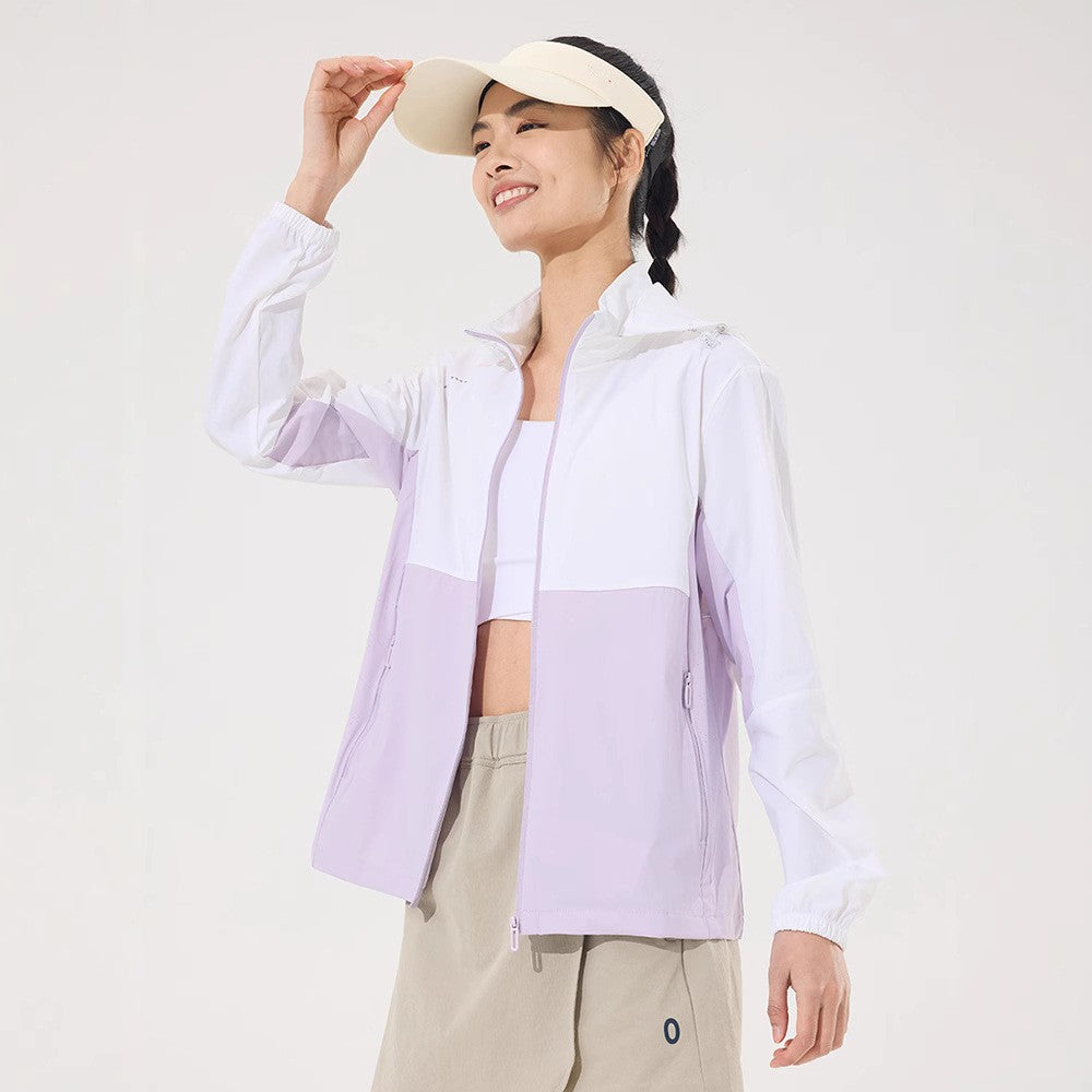 2025 new [new product upgraded skin clothing] high elastic sunscreen clothing men's and women's color contrast machine bag ice s