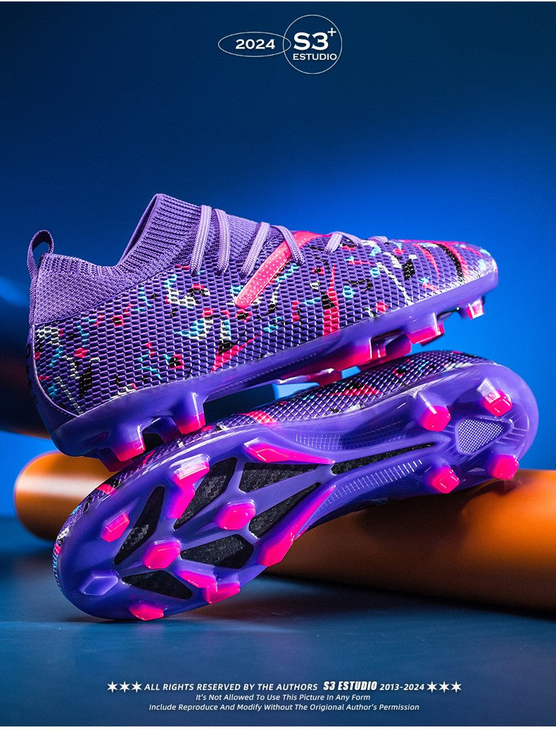 Mens Football Field Boots Ultralight Turf Indoor Society Training Soccer Shoes Cleats for Kids Sneakers TF/FG Football Shoes