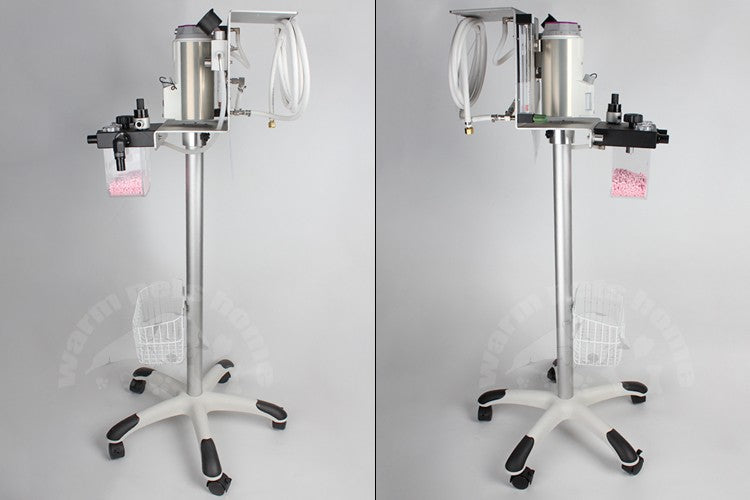 Máquina de Anestesia Veterinária para Animais Cães Gatos Equipamento de Anestesia Veterinária com Carrinho