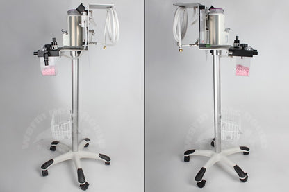 Máquina de Anestesia Veterinária para Animais Cães Gatos Equipamento de Anestesia Veterinária com Carrinho